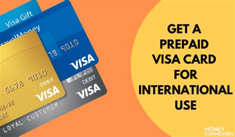 prepaid visa card for international use.